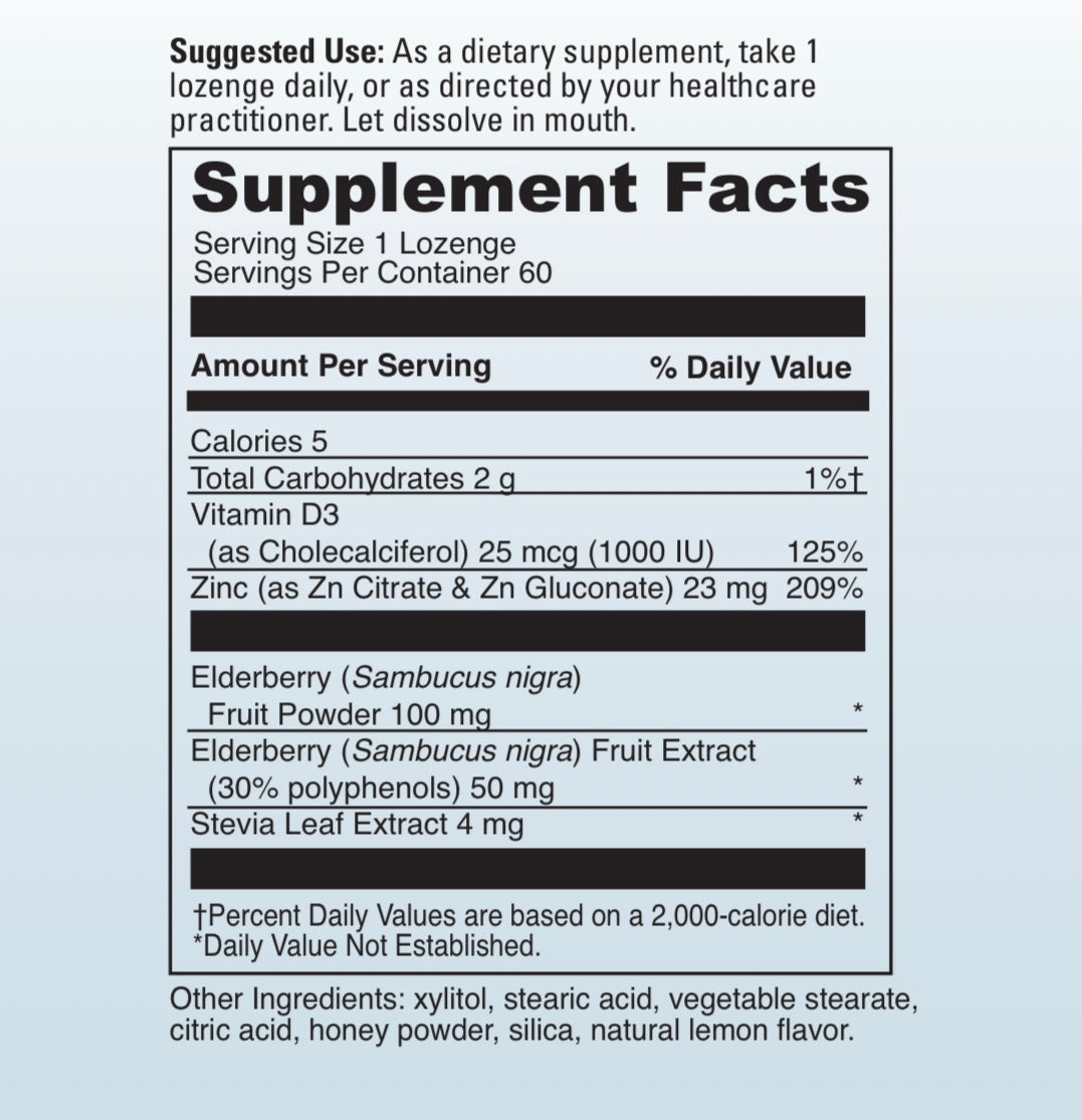 Zinc/Elderberry Lozenge (60)