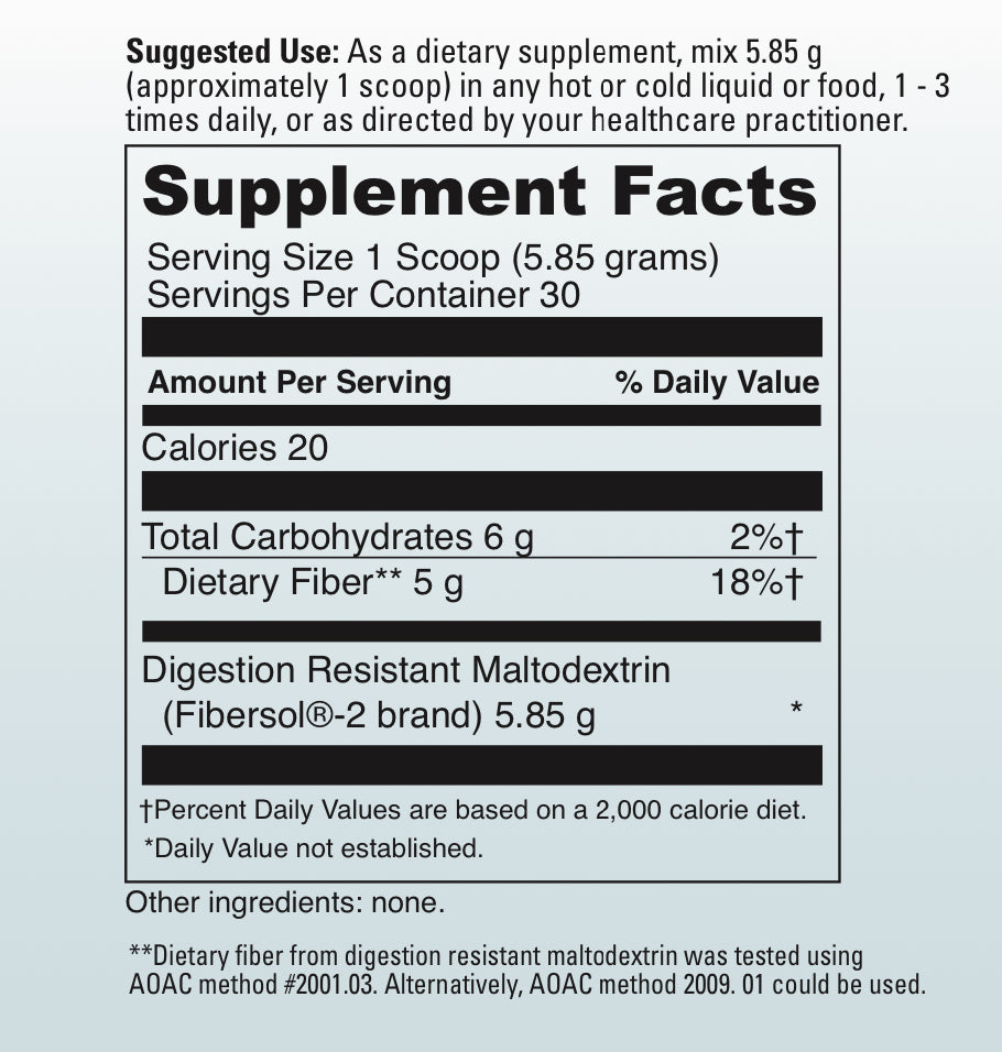 Fiber, 30 servings